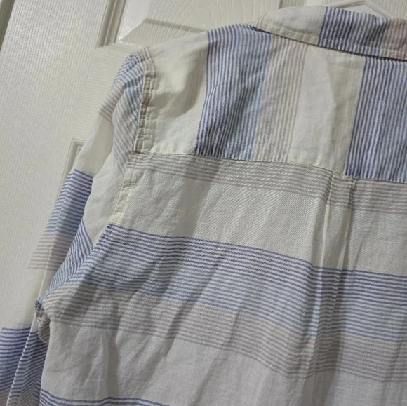 Horny Toad Airbrush Long Sleeve Shirt in Blue Pinstripe, Lightweight, EUC! - Picture 9 of 12